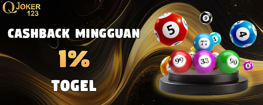 Cashback Mingguan Toto 1%